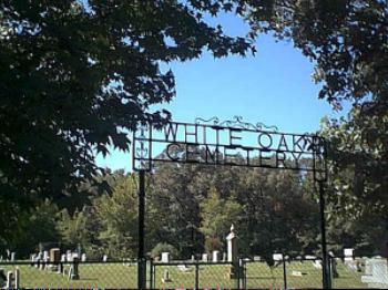 White Oak Cemetery main gate.